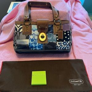 Coach Signature “Denim Patchwork” Purse